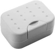1Pc Gray Soap Box Soap Case Soap Rack Holder Soap Holder Sponge with Reusable...