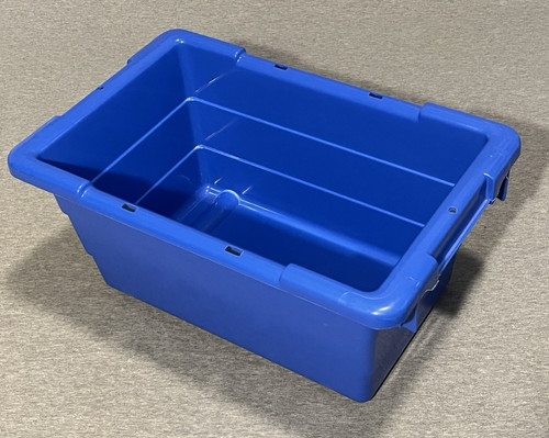 Storage Tote Bin (10pc/lot) QUANTUM #TUB1711-8 Blue: 3.9 gal, (17.25"x11"x8"H)