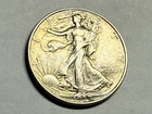 1938 WALKING LIBERTY silver U.S. half dollar. XF-AU. #ud1