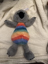 Fao Schwarz Dreamies Rainbow Koala UltraPlush Stuffed Animal Gold Tinsel EarsNWT