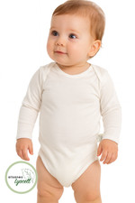 allsaneo Lyocell Baby-Body langarm aus 100% Lyocell für sensible Haut
