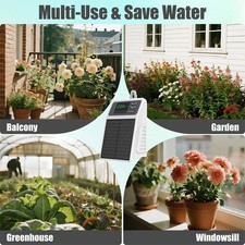 Solar Drip Irrigation Kit 2200mAh Auto Plant Watering System Timer Pump IPX5