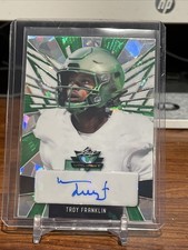 2022 Leaf Valiant - Portrait Autographs Troy Franklin #PA-TF2 Green Crystals /30