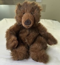 VTG Russ Berrie Timber The Brown Grizzly Bear Plush Toy Stuffed Teddy 7.5