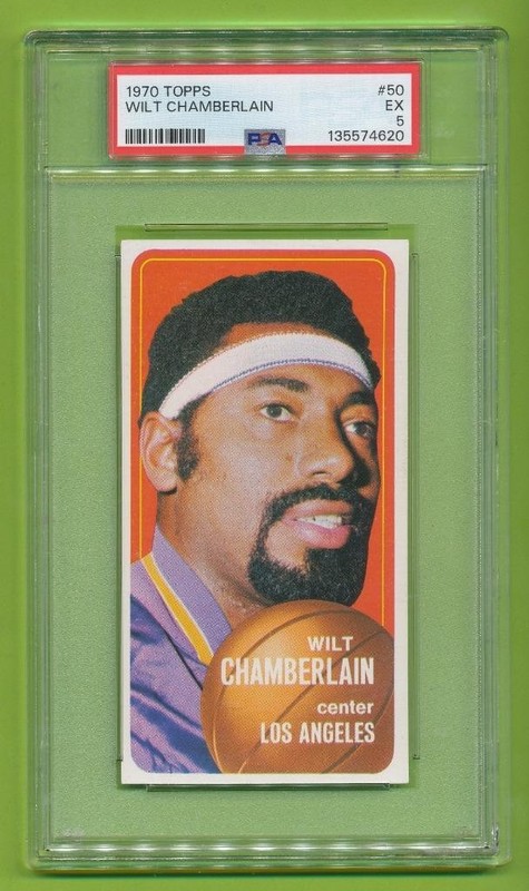 1970-71 Topps - Wilt Chamberlain (#50) Los Angeles Lakers PSA 5