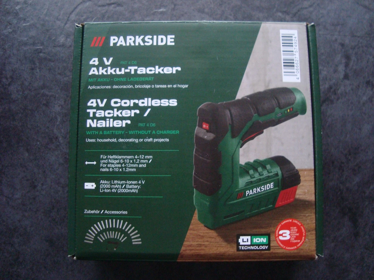 Akku elektrische Nagelpistole 2 in 1 Tacker 18 Gauge 15 mm mit 1000 Klammern & 1000 Nägeln & rutschfester Gummigriff & Ladegerät, Elektrotacker für Holzarbeiten und Heimwerkerprojekte | DE