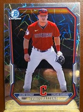 2026 Bowman Prospects Chrome Laser Refractor Travis Bazzana Cleveland Guardians