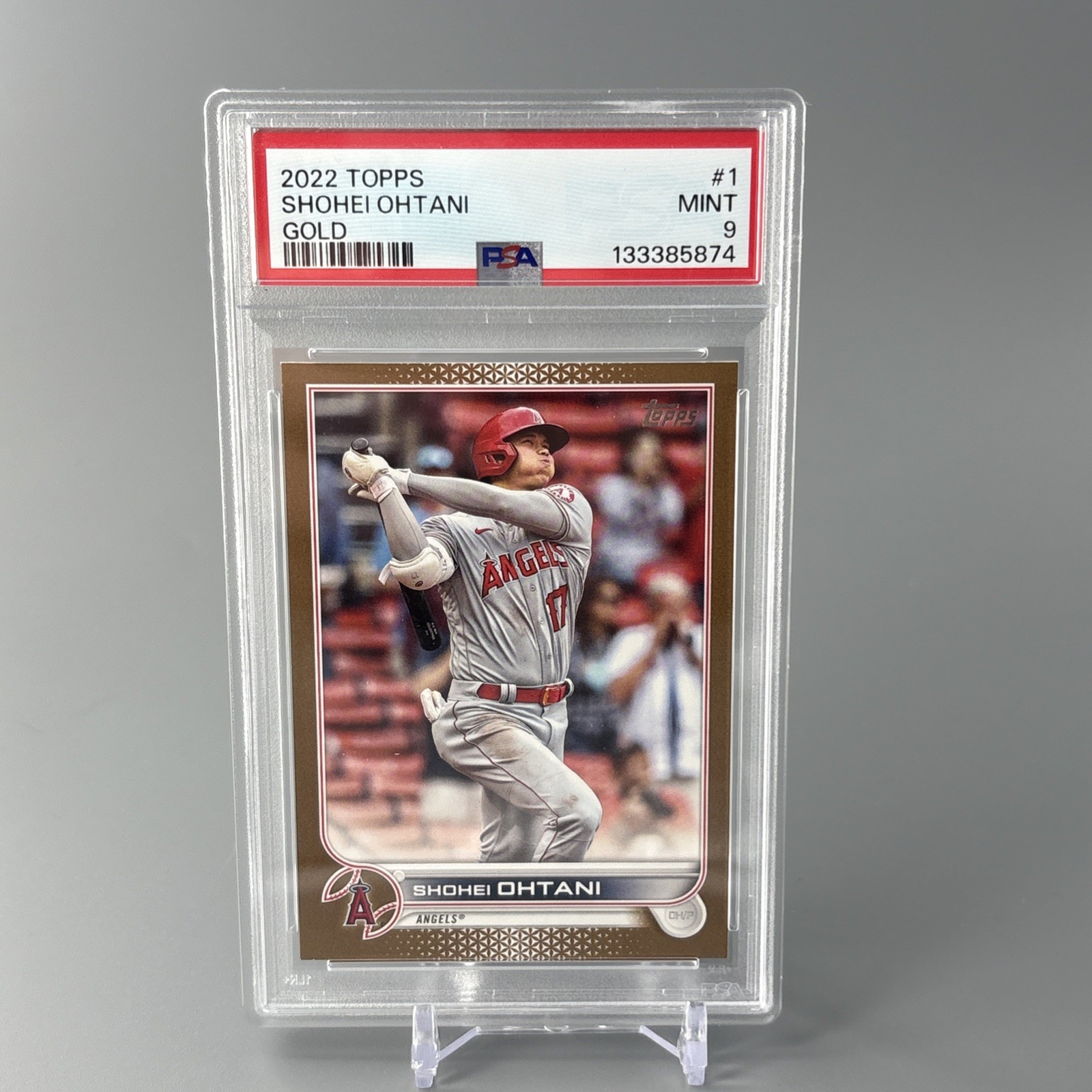 2022 TOPPS GOLD #1 SHOHEI OHTANI 125/2022 PSA 9