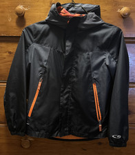 Champion Black With Orange Accents Zip Up Hooded Jacket Youth SZ 8-10