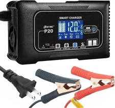 Battery Charger 20A 12V/24V Fully Automatic Maintainer, Trickle Charger/Desulfa