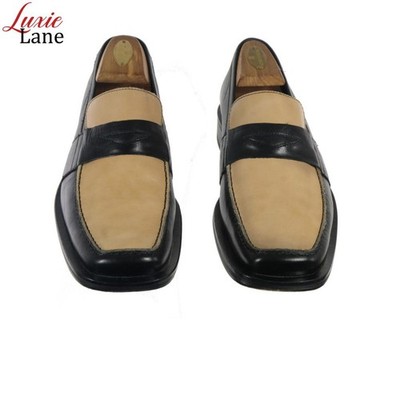 VTG Kenneth Cole Loafers Black Leather Slip On Square Toe ITALY Classic Sz 12 Worn 1x VTG KENNETH COLE Loafers Dress Shoes Sz. 9 ITALY Two  main image 4