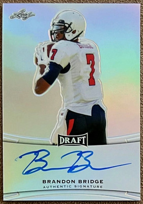 2015 Leaf Metal Draft - Brandon Bridge Autograph #BA-BB1 Silver Rookie RC Auto