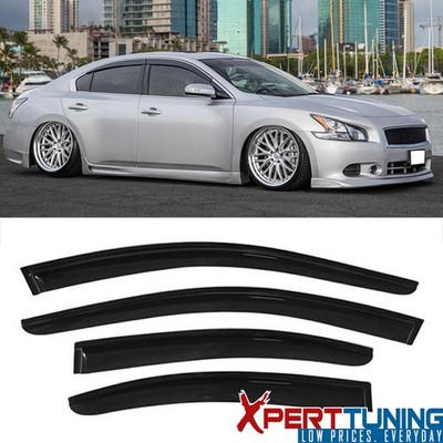 Fits 09-15 Nissan Maxima Window Visors Vent Sun Guard Deflector 4PC Acrylic
