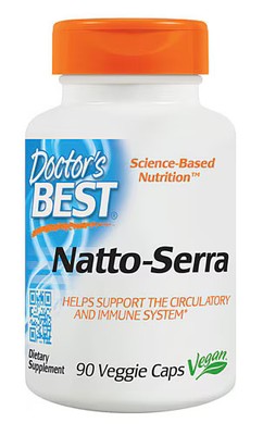 2 X Doctor's Best Natto-Serra -- 90 Veggie Caps