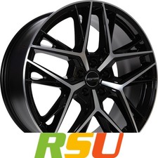GMP Lunica black diamond 7.5x19" ET35 LK5 114.3 ML 73.1 Alufelgen 19 Zoll