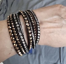 DISPLAY ITEM. Authentic Swarovski Slake Deluxe Wrap Bracelet, 5089699. RARE.