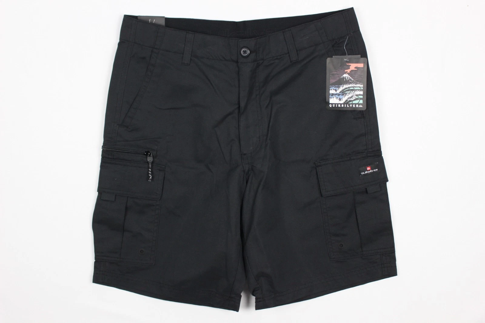 Quiksilver Men's 8.5" Cargo Shorts Hybrid Black QM14WB003