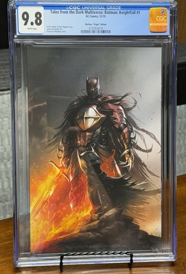 BATMAN MATTINA COVER. - TALES FROM THE DARK MULTIVERSE KNIGHTFALL  DC CGC 9.8