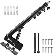 Ring Light Wall Mount Adjustable 45.7" Boom Arm Stand for Photography Lightin...