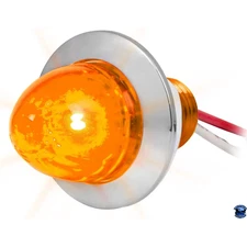 Grand General 1" Mini Push/Screw watermelon LED  Light With Chrome Plastic Bezel