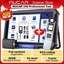 MUCAR VO8 KEY Programming W/6 Remotes Bidirectional Scanner TPMS Sensor Relearn