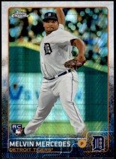 2015 Topps Chrome Prism Refractor Melvin Mercedes Rookie #71 Detroit Tigers RC