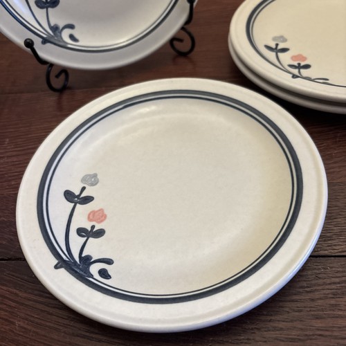Vintage Pfaltzgraff Windsong 4er Set Steinzeug 7" Dessert Brotteller - Bild 2 von 6