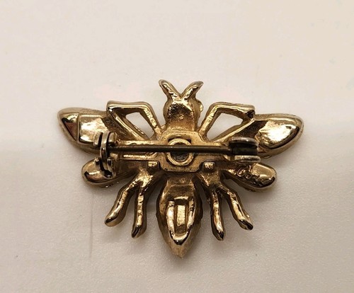 Vintage 10 Estate Brooches Gold/Silver Tone Heart Leaves Coro Bee & Trifari - Picture 4 of 24