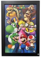 Nintendo Super Mario Framed Art Print Mario Luigi Peach Yoshi Bowser
