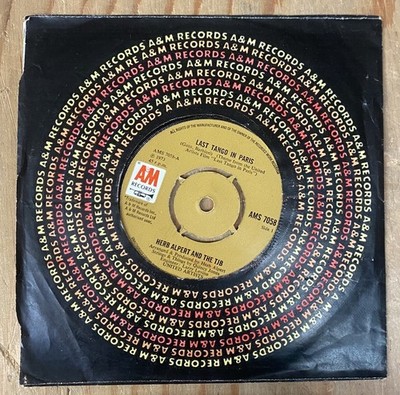 Rare - Herb Albert And the TJB Last Tango in Paris / Fire and Rain 45 RPM