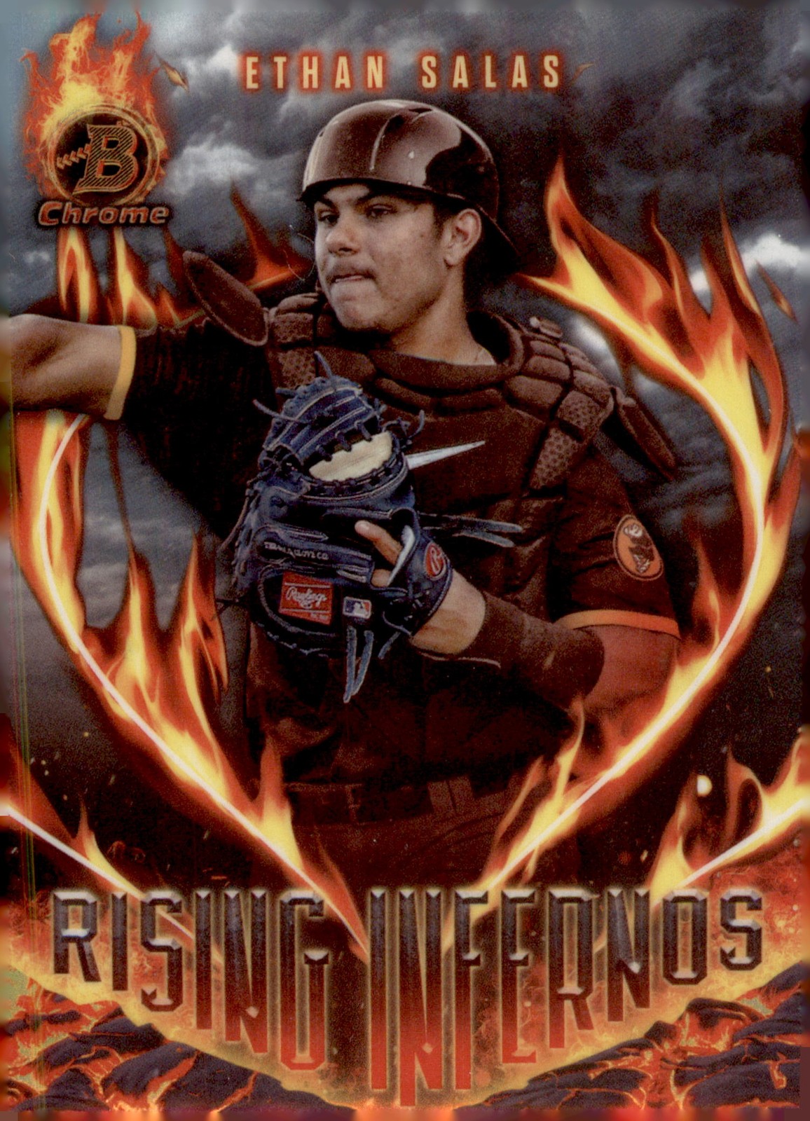 2024 Bowman #RI-12 Ethan Salas Rising Infernos