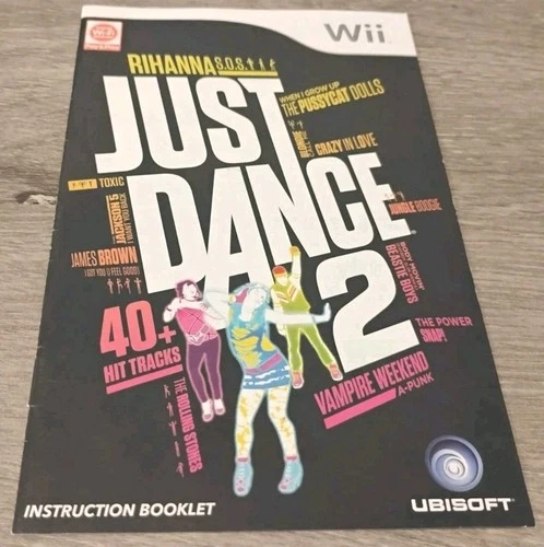 Just Dance 2 (Nintendo Wii, 2010) Manual Only