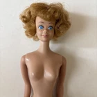 Vintage 1960s Mattel Midge Doll Straight Leg Freckles Teeth Blue Eyes BENT ARM