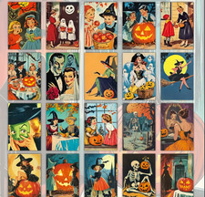 Set of 10 Halloween prints, junk journals, planners, cards, scrapbooking