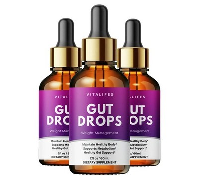 (3 Pack) Gut Drops,Advanced Weight Fat Loss & Gut Health Support Drops (30 Serv)