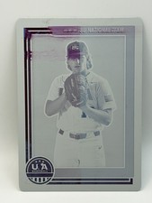 2022 USA Baseball Stars & Stripes Printing Plate  1/1 Jack O’Connor #64 18U