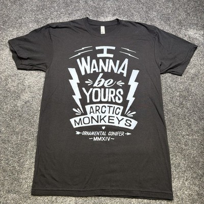 Arctic Monkeys T Shirt Med VTG 2014 AM Era I WANNA BE YOURS Ornamental Conifer