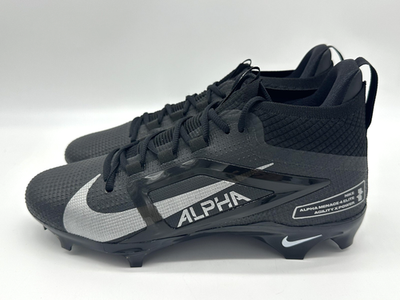 Nike Alpha Menace 4 Elite Men's Size 8 Black Football Cleats