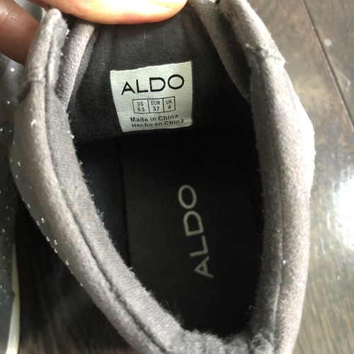 Aldo Women’s Shoes Sneakers Grey Suede High Top Galaxy Size 6.5 EUC - Picture 5 of 6