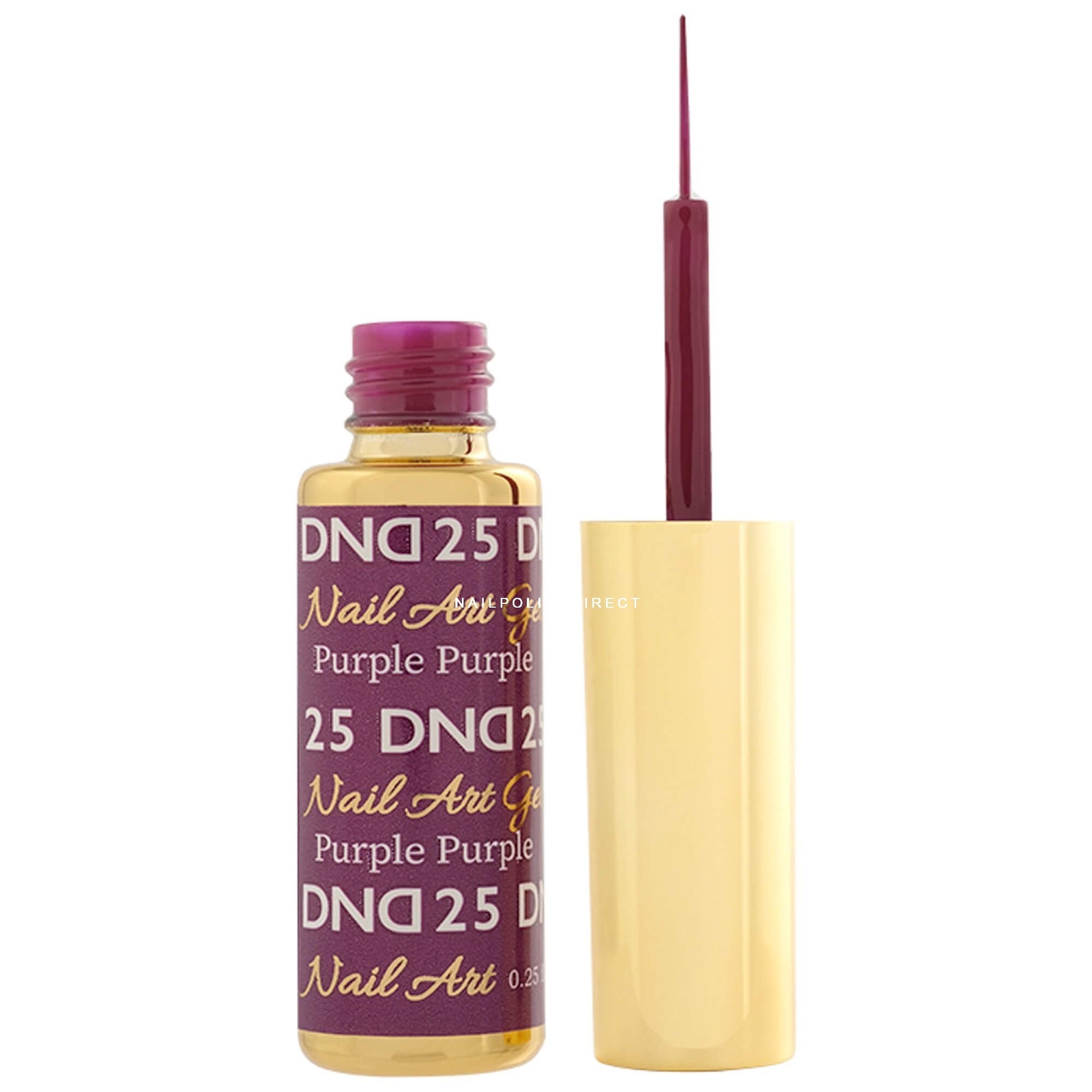 DND Gel Art Liners Gel Polish - Purple 25 - 9ml (DND-ART-25)