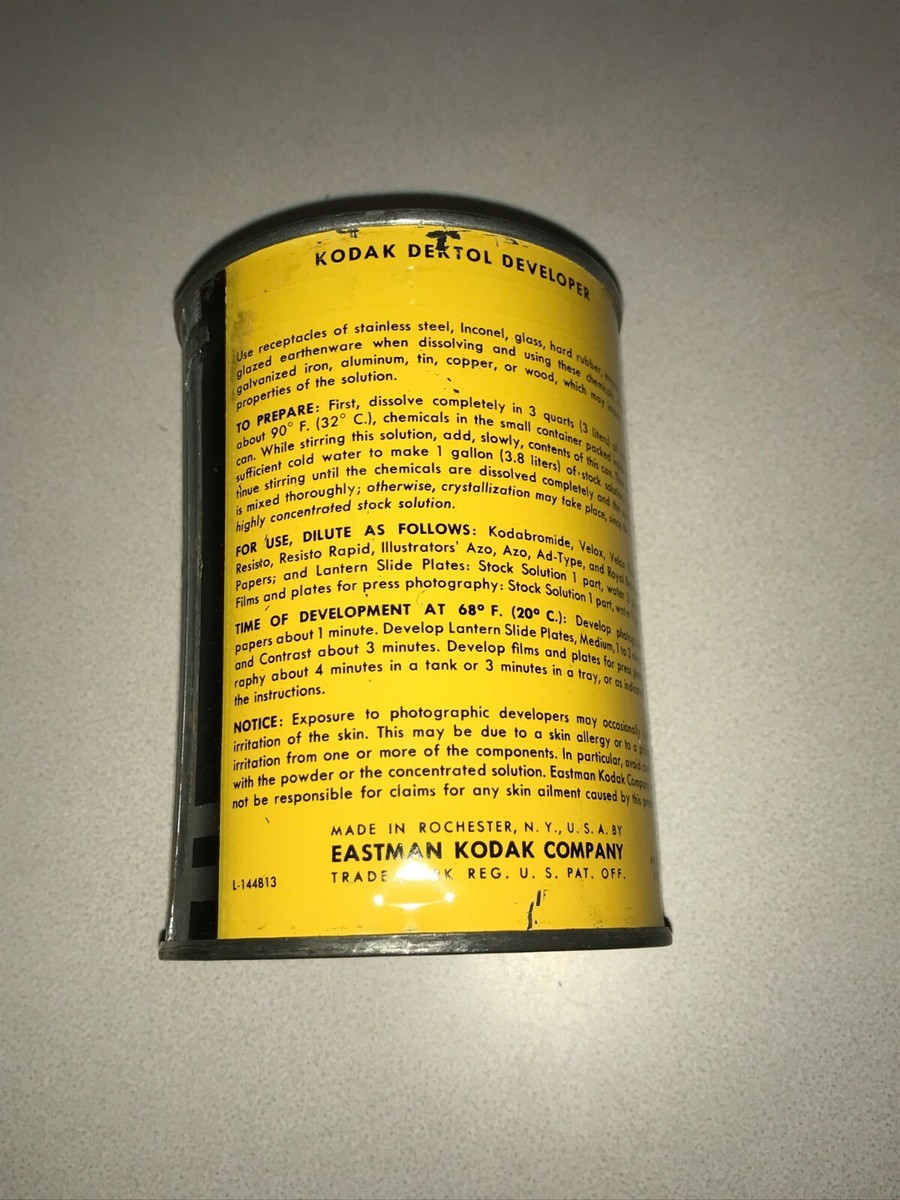 Lot De Développeurs Photo Vintage Kodak – DK-60a (1 Gallon) Et Dektol (1 Gallon) – Fabriqué Aux USA – Ouvert Jamais Utilisé