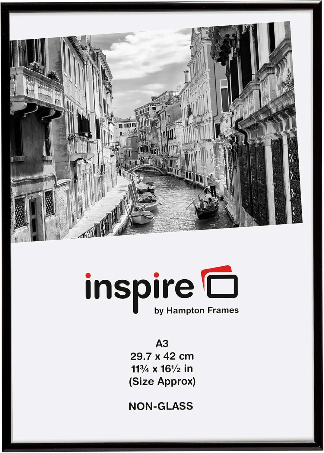 Алюминиевые рамки Hampton формата A3 (30x42 см) из алюминия, окрашенного в черный цвет.