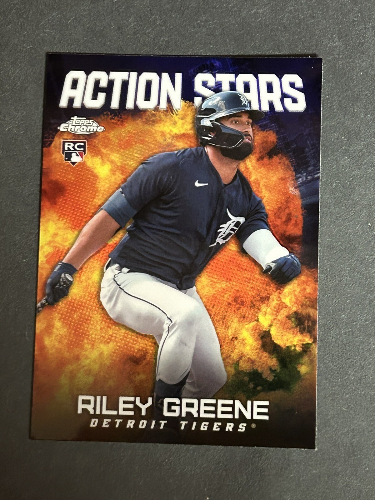 2023 Topps Chrome Update Action Stars Riley Greene RC #ASC-8 Detroit Tigers