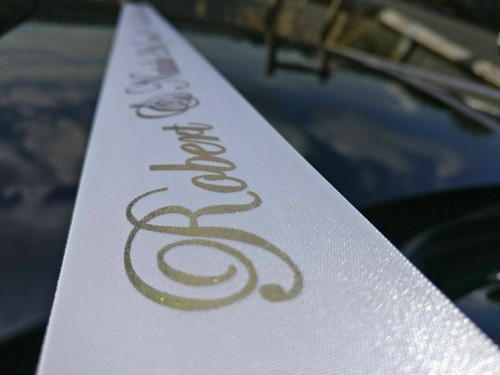 Personalised 6m Wedding Car Ribbon Various Colours Handmande Kit High Quality - Picture 9 of 10