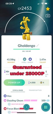 Gholdengo under 2500CP 3moveset Ultra League PVP | Tr-de