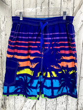 Unbranded Multi-Color Mens Drawstring Swim Trunk Shorts 9   Sz XXL