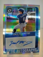 ZACK MCKINSTRY AUTO 2021 Donruss Optic Baseball SILVER PRIZM Autographs ROOKIE