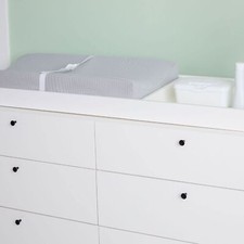 Pottery Barn Changing Pad 100 Organic Cotton Waterproof Contour Diaper - Grey