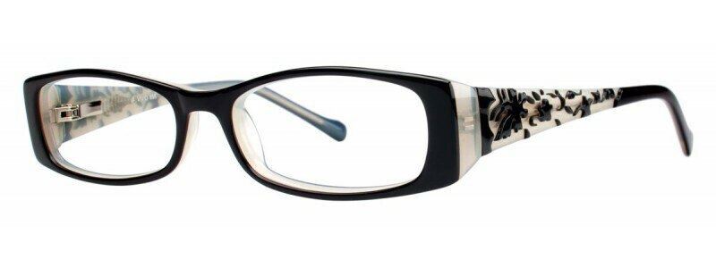 Calabria Viv 695 Designer Multi-Focus Blue Light Glasses Black-White 4 Powers