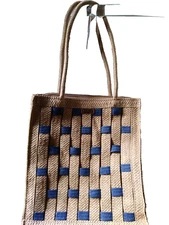 Vintage Sun n' Sand Straw Handbag Tote Bag Purse Beach  Vacation Straw